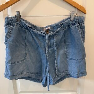 Merona Light Wash Denim Drawstring Shorts